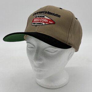 Pioneer Seed Corn Trucker Hat Yield Leaders Snapback Brown Black Adjustable